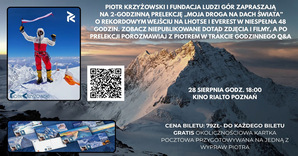 Blog: Poznań &amp;#8211; &amp;#8222;Moja droga na dach świata&amp;#8221;